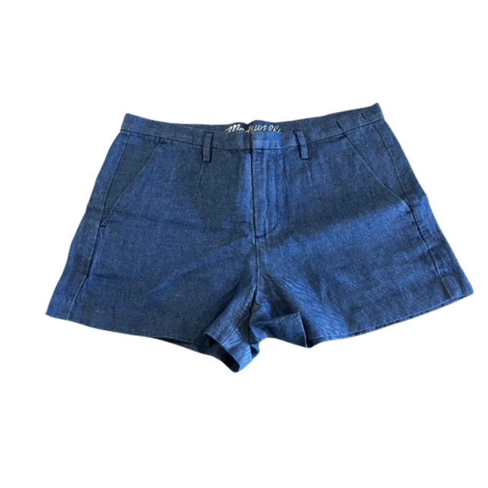 Madewell Blue Jean Cotton/Linen Shorts